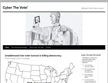 Tablet Screenshot of cyberthevote.org